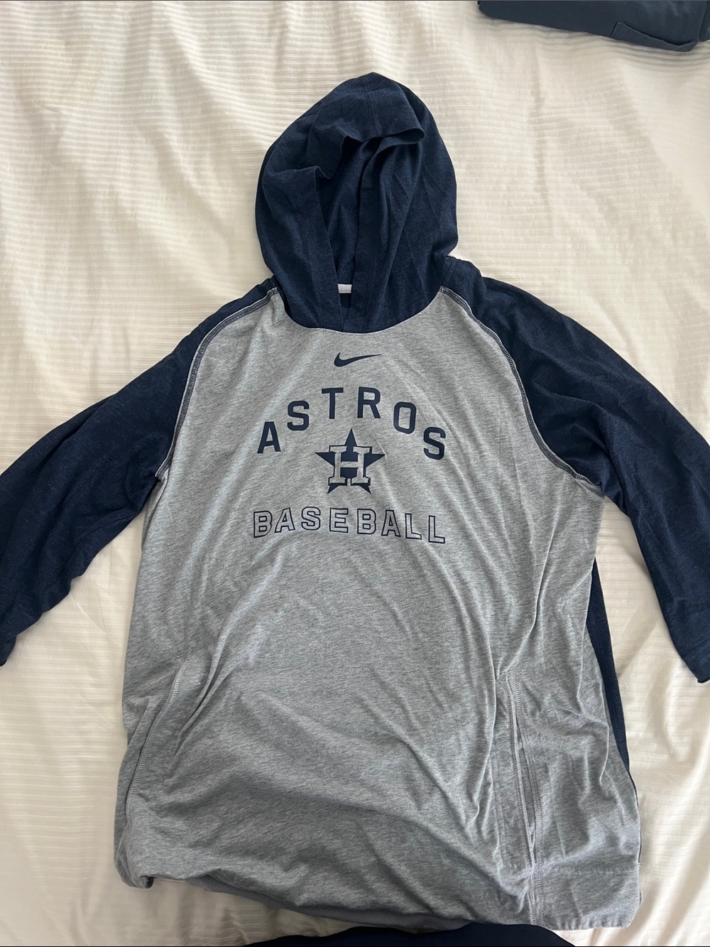 Nike Astros Baseball Hoodie - Grey and Navy